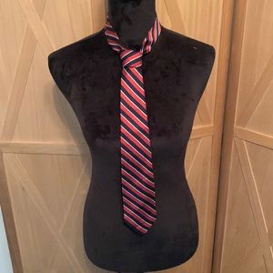 Red, blue, and silver Gap tie